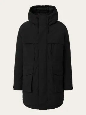 APEX CANVAS™ long padded coat - Black Jet