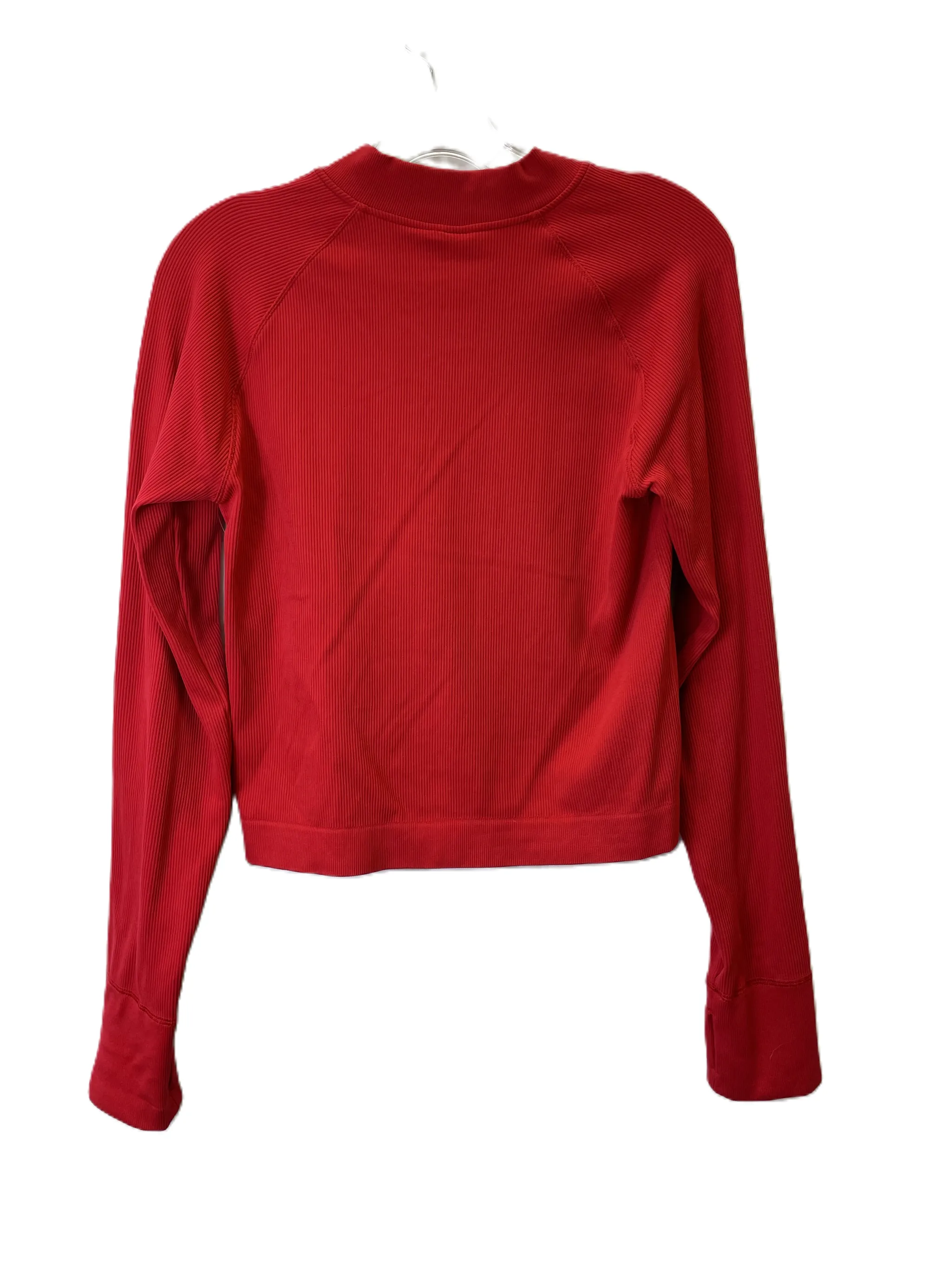 Athletic Top Long Sleeve Collar By Dsg Outerwear In Red, Size: L