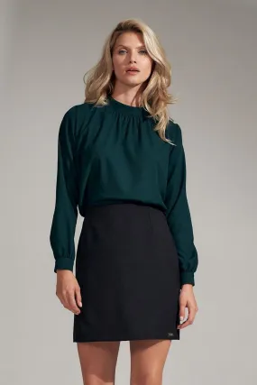 Blouse With A Delicate Crease Under The Neck Figl