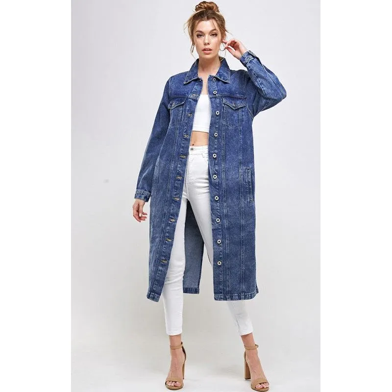 BLUE AGE Non-Stretch Third Quarter Denim Jacket