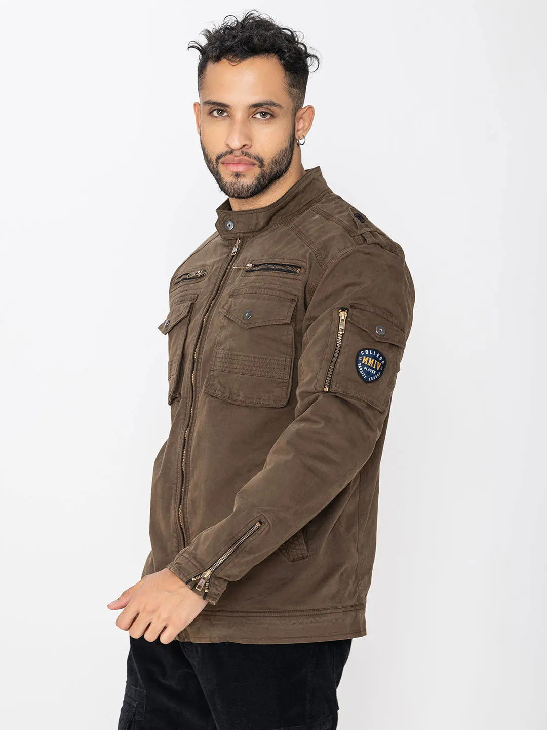 BROWN UTILITY JACKET