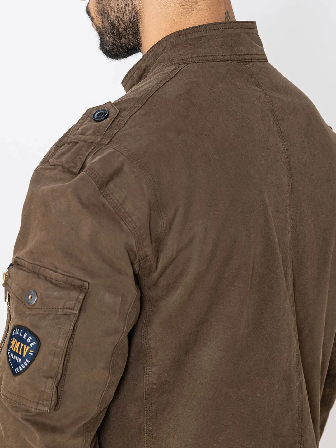 BROWN UTILITY JACKET