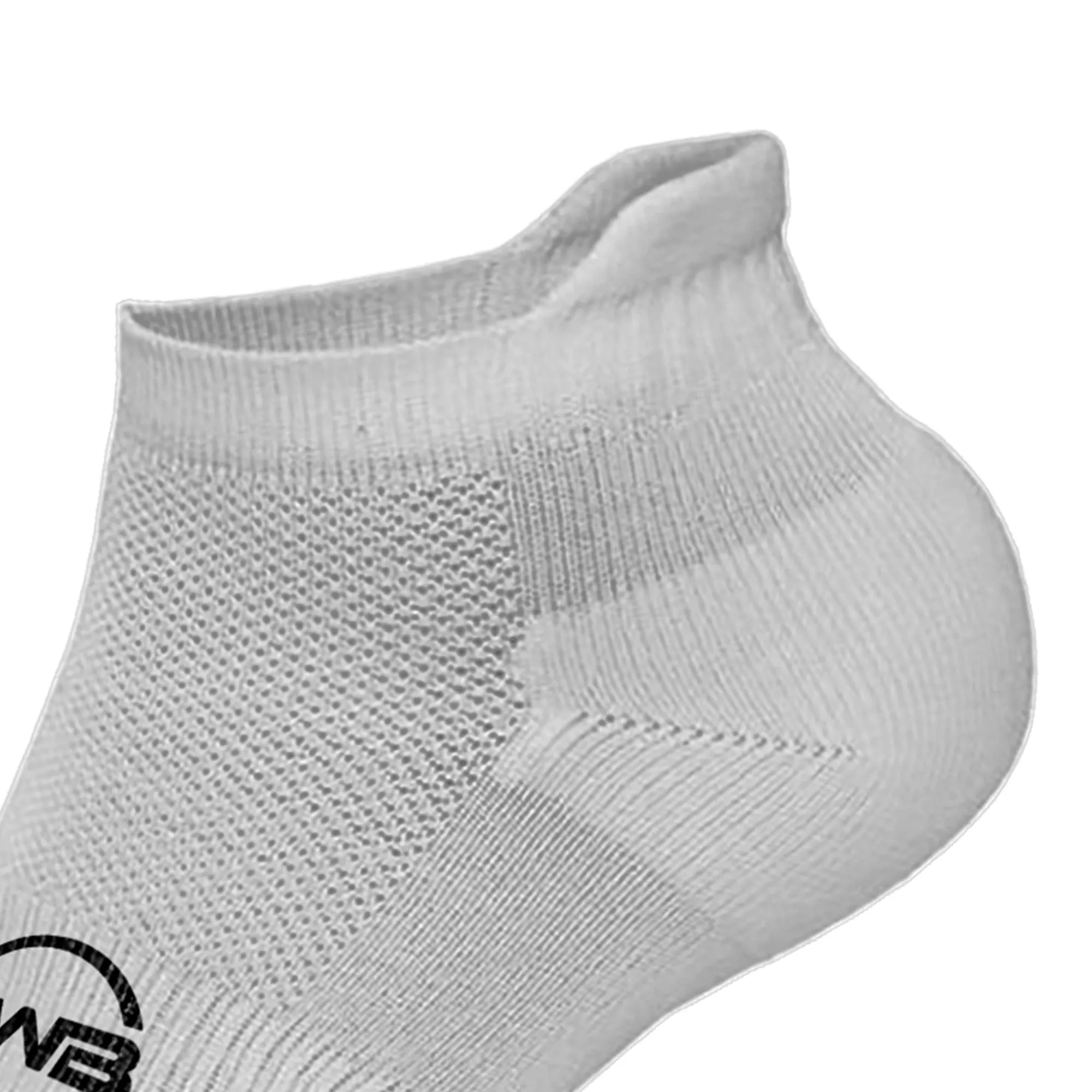 BWB 3 Pairs Grey No Show Running Socks