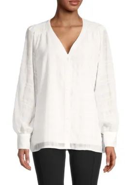 Calvin Klein seersucker shirt, white