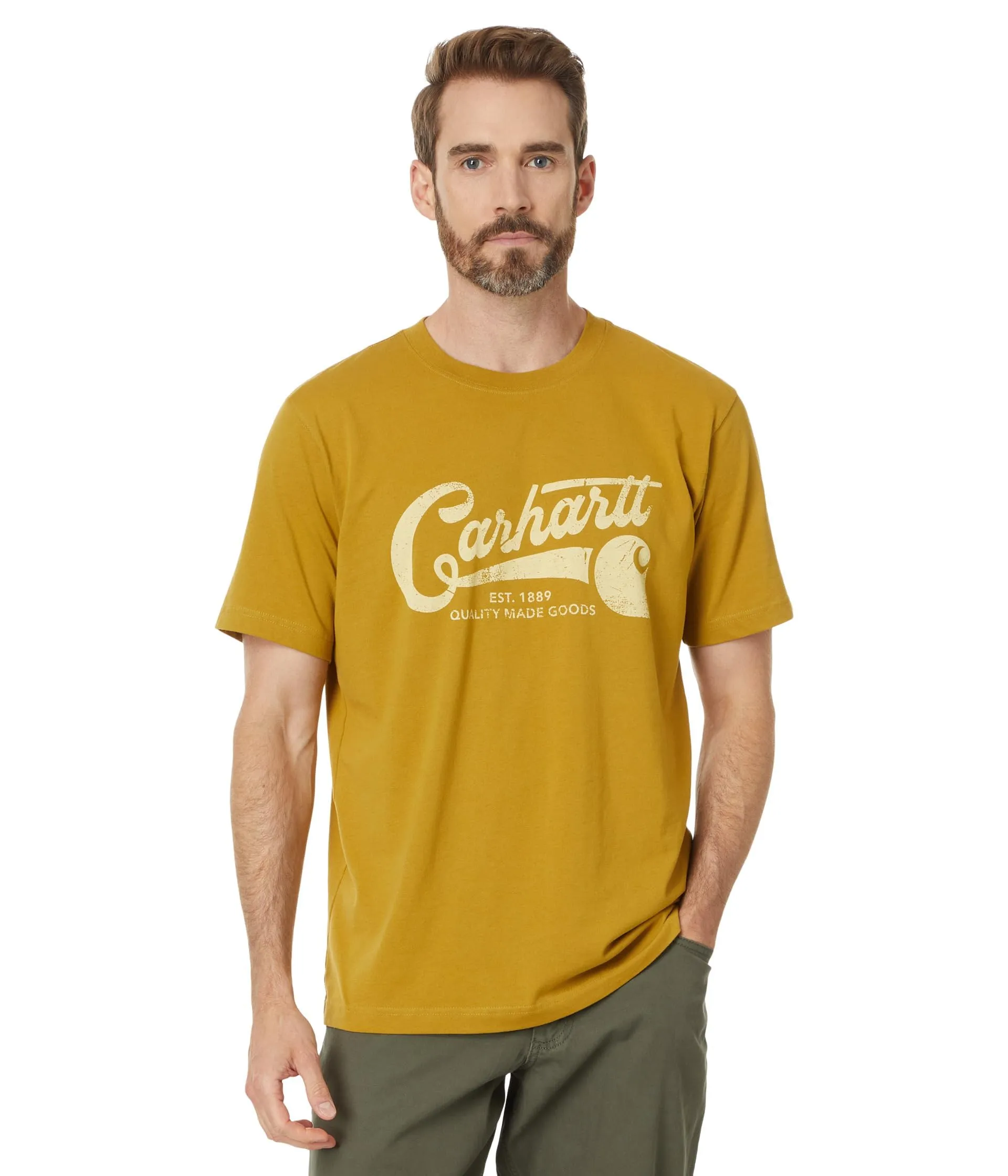 Carhartt 106531 Men's Relaxed Fit Lightweight Short-Sleeve Script Graphic T-Shirt