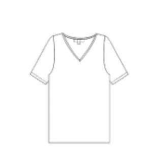 Cotton Seamless T/Shirt style V Neck Vest Top