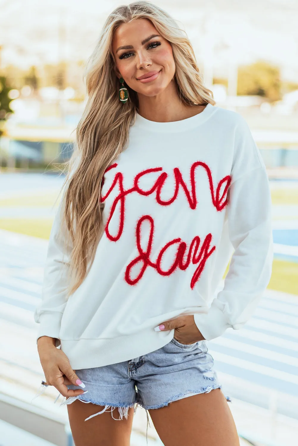 Drop Shoulder Graphic Sweatshirt