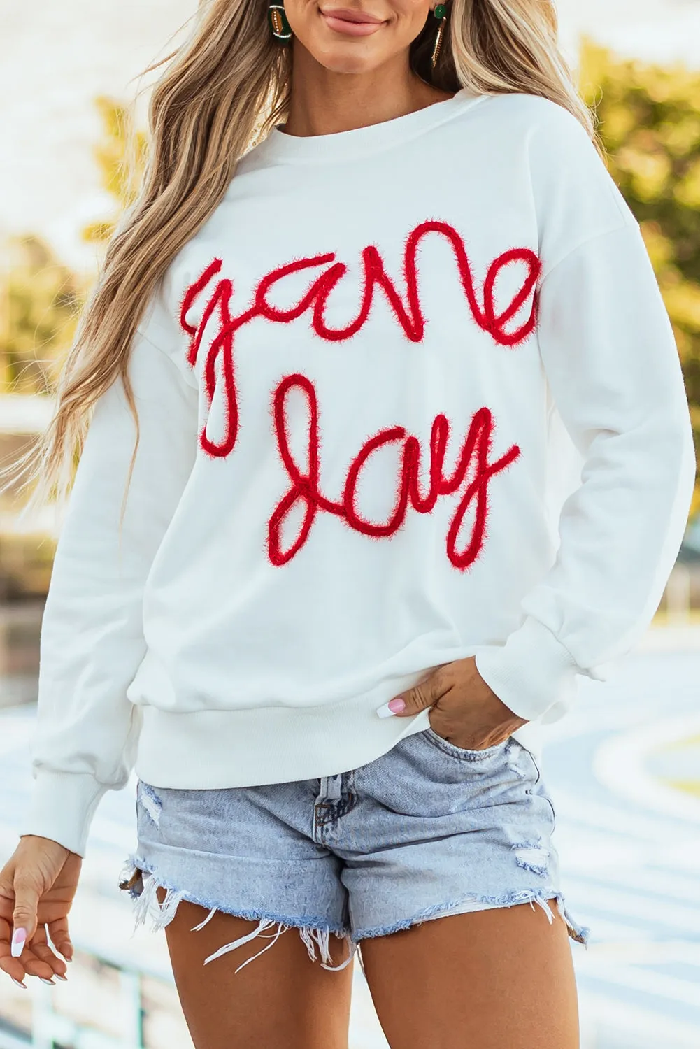 Drop Shoulder Graphic Sweatshirt