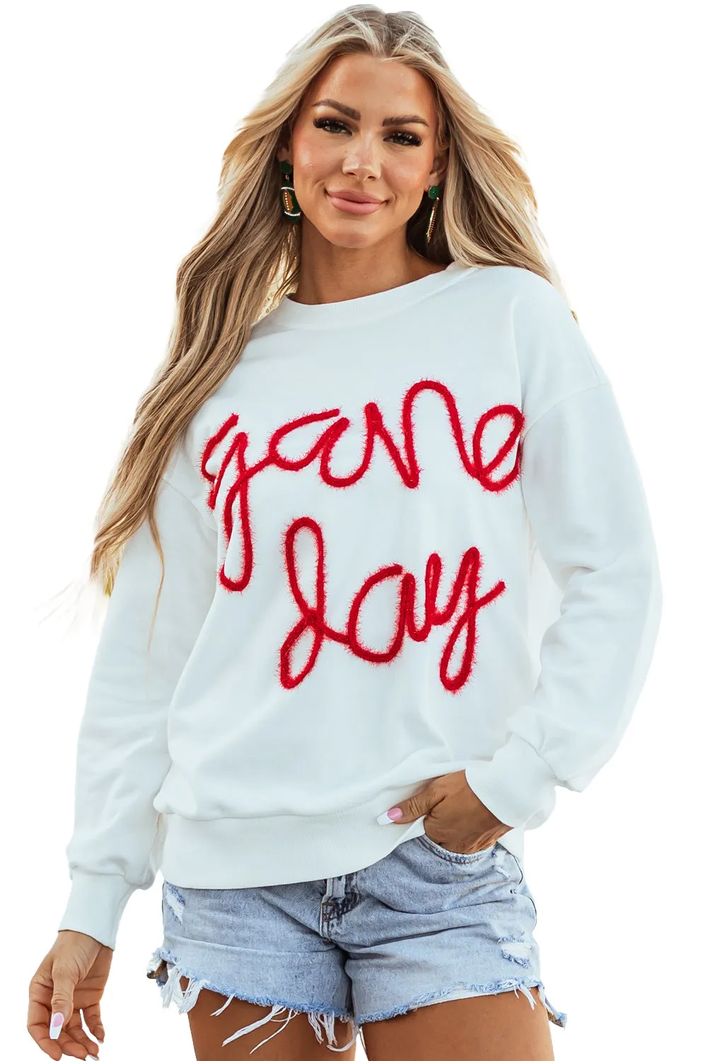 Drop Shoulder Graphic Sweatshirt