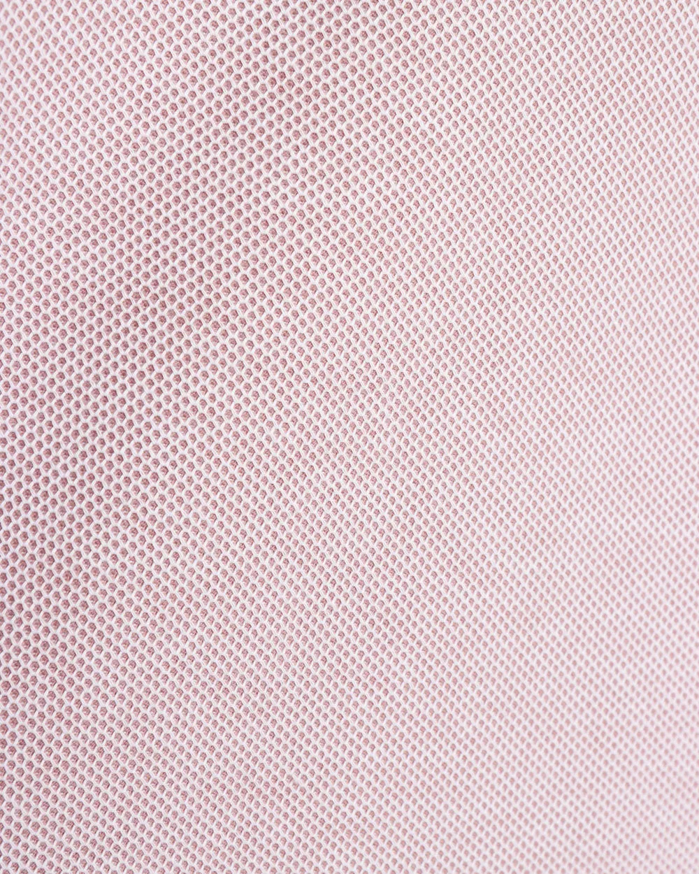 Dust Pink and White Honeycomb Cotton Short Sleeve Polo