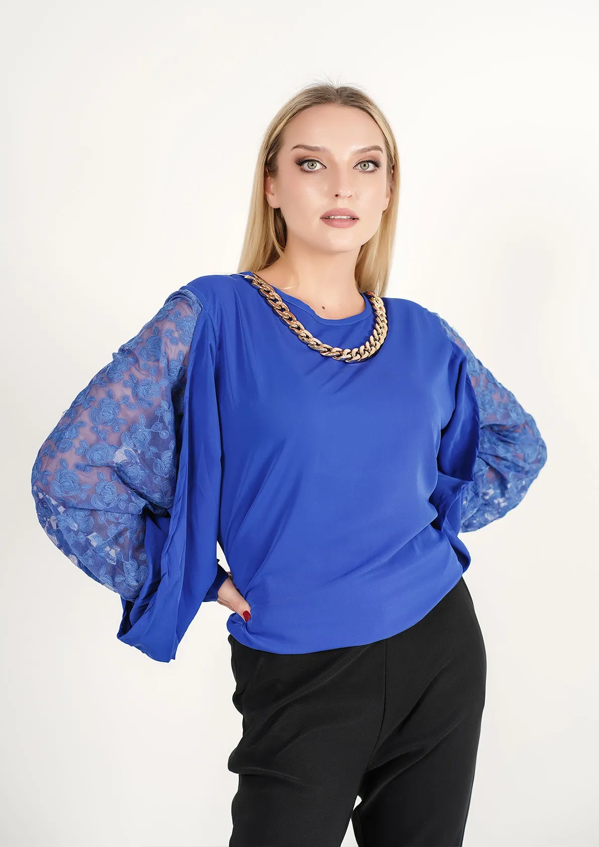 Enchanted Elegance Sheer Sleeve Top