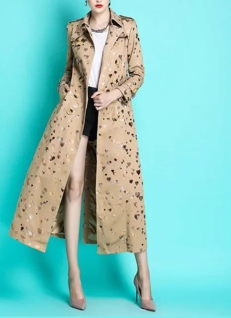 England Style Autumn Spring Trench Coat