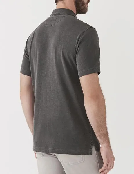 Faherty - Garment Dyed Polo - Charcoal