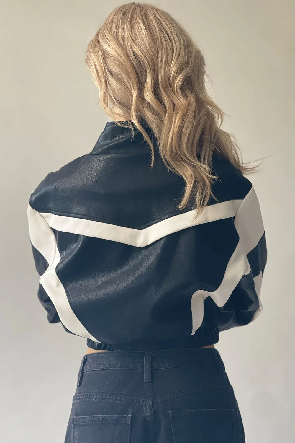 Flash Biker Crop Jacket