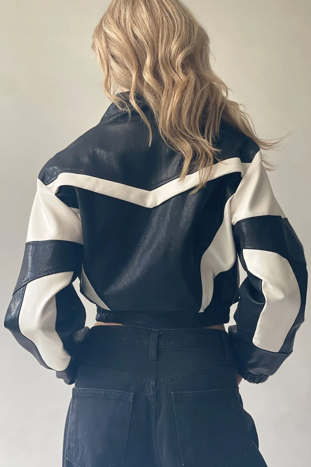 Flash Biker Crop Jacket