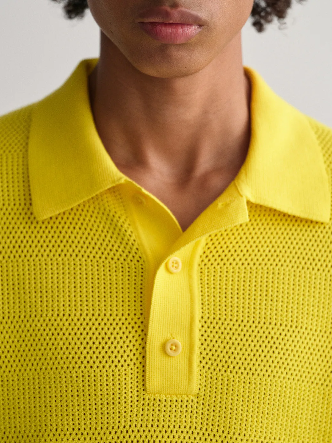 Gant Yellow Relaxed Fit Polo T-Shirt