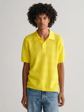 Gant Yellow Relaxed Fit Polo T-Shirt