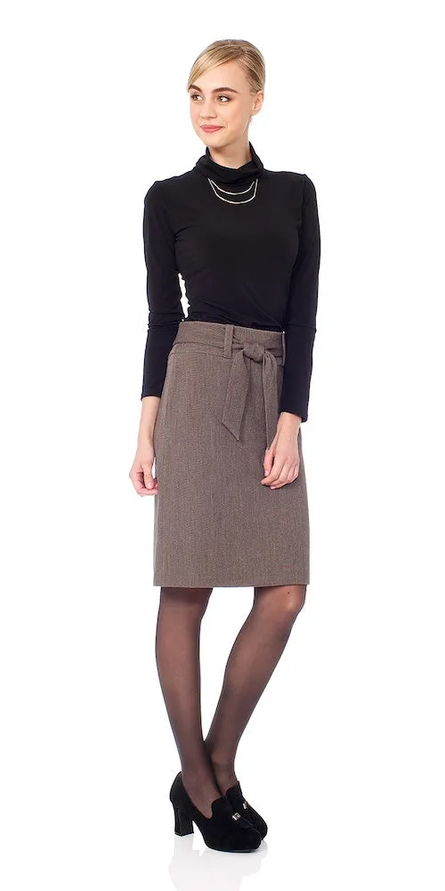 Greta Skirt, truffle