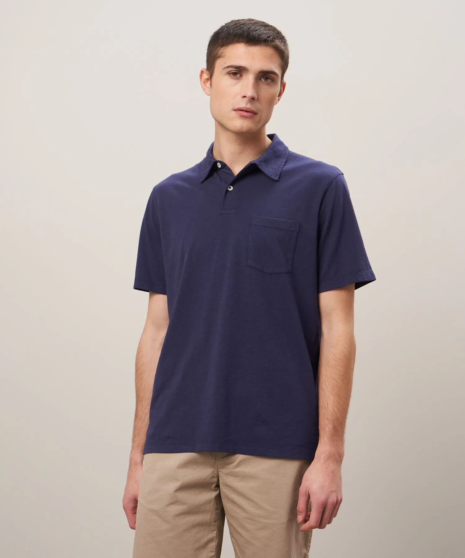 Hartford Navy Jersey Polo