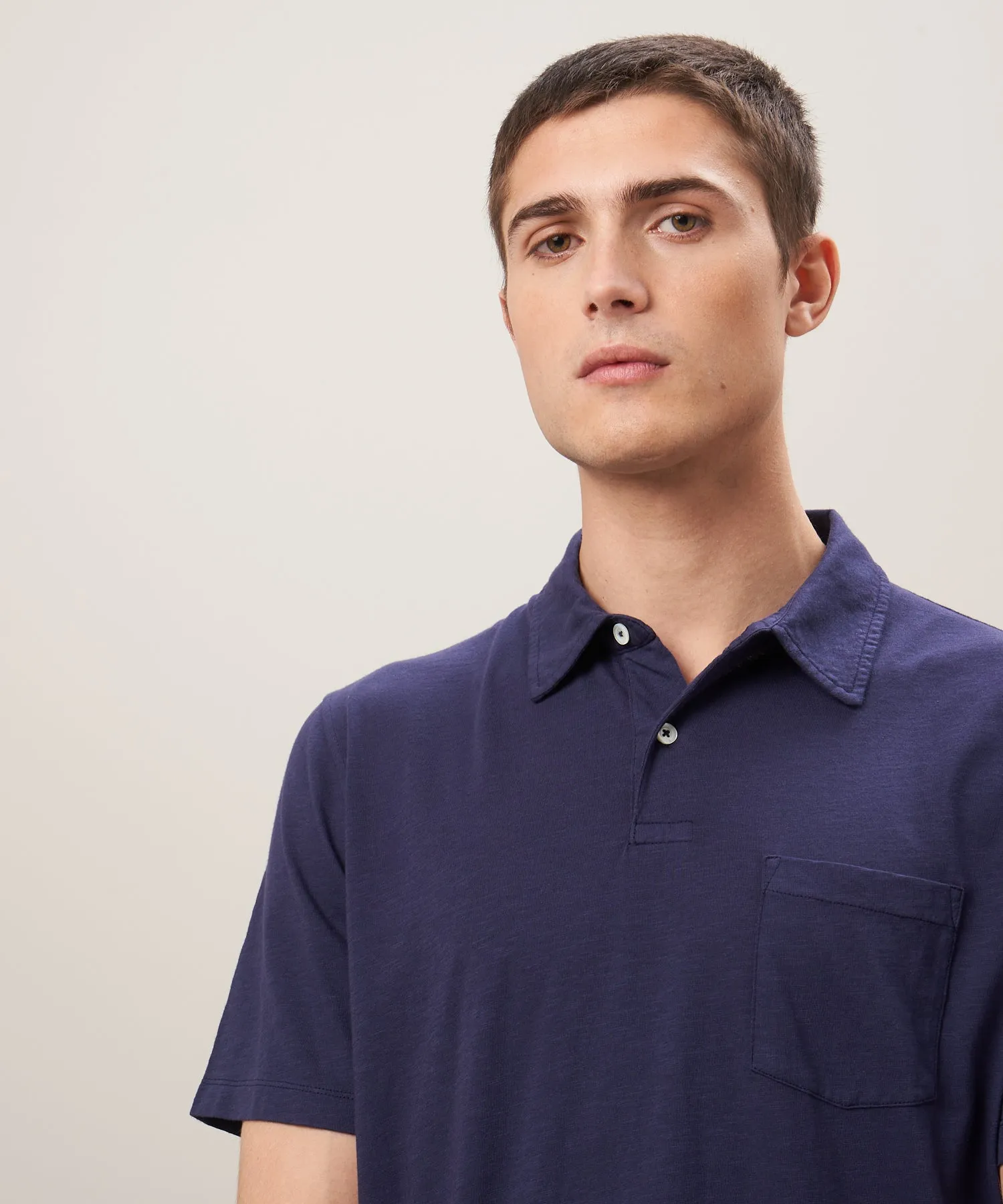 Hartford Navy Jersey Polo