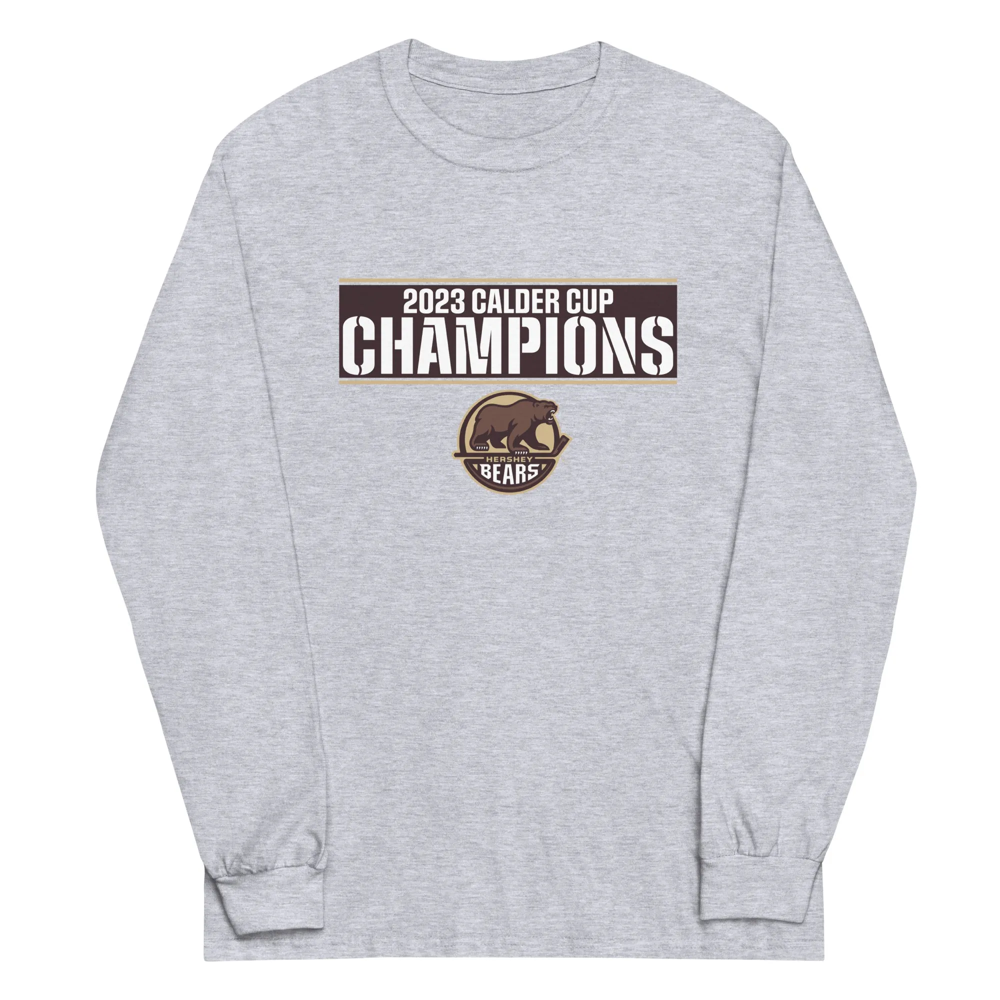 Hershey Bears 2023 Calder Cup Champions Adult Crossbar Long Sleeve Shirt