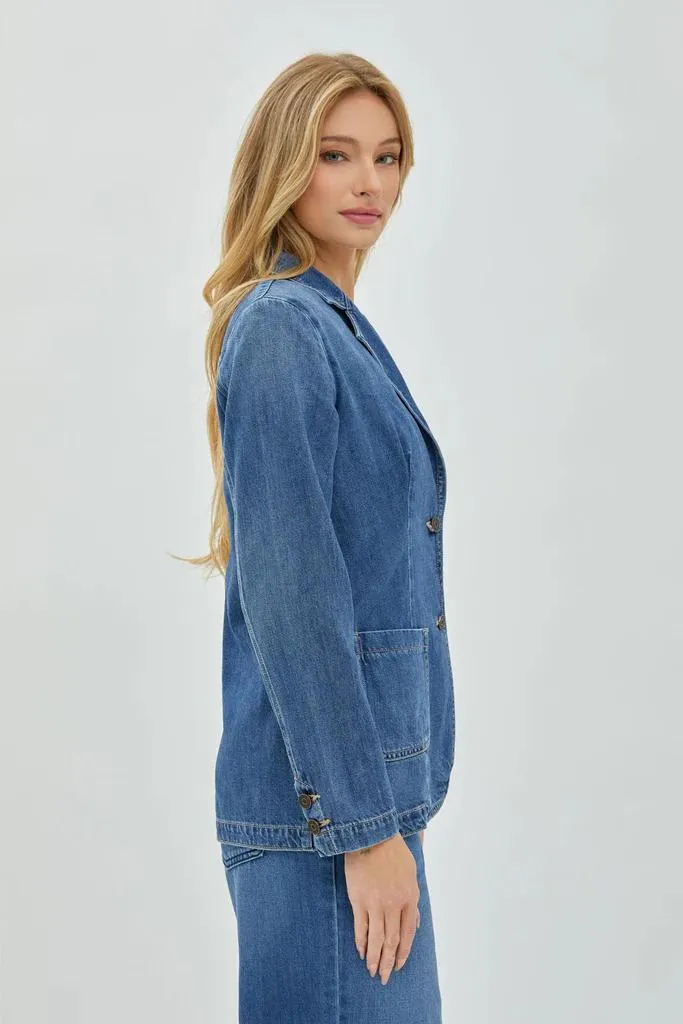 Hidden Denim Blazer