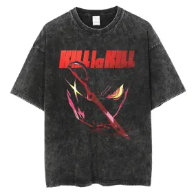 [KUJO] "Scissor Blades" Vintage Oversized T Shirt