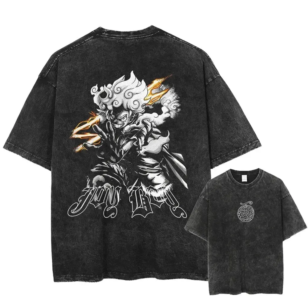 [KUJO] "Sun God" 2-Sided Vintage Oversized T Shirt