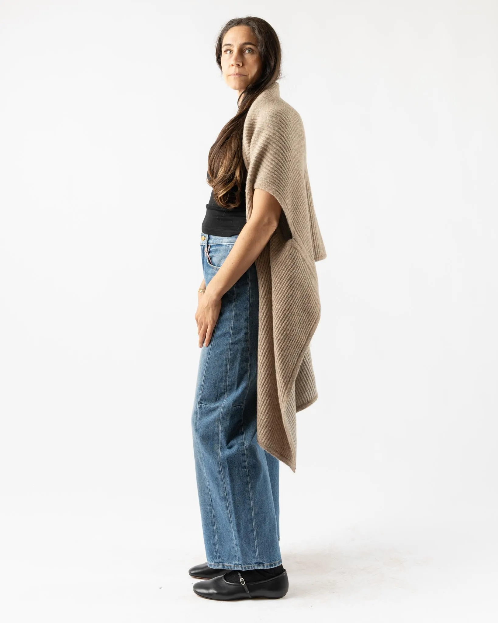 Lauren Manoogian Ottoman Stole in Moth/Carrrara