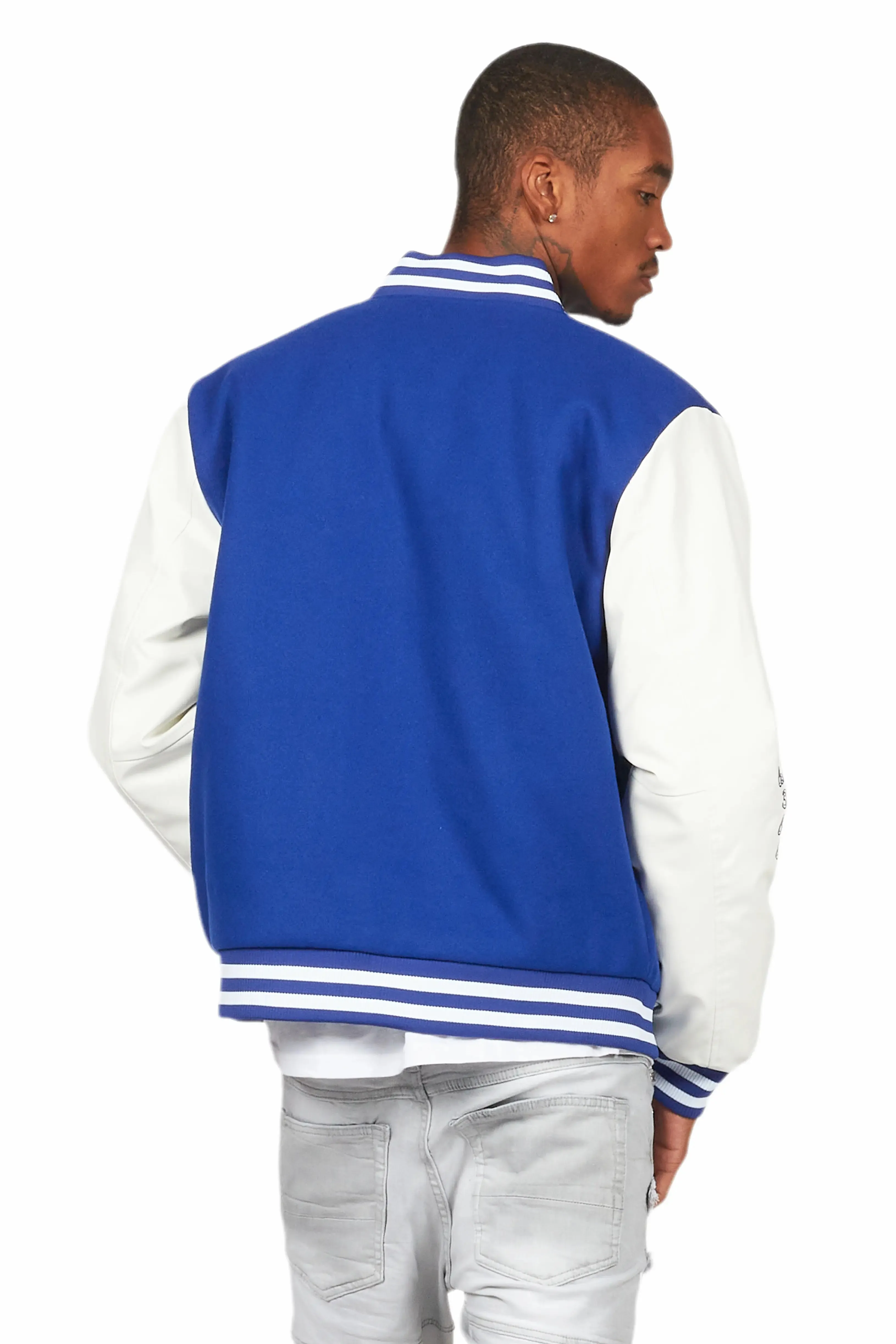 Leaner Royal Blue Bomber Jacket