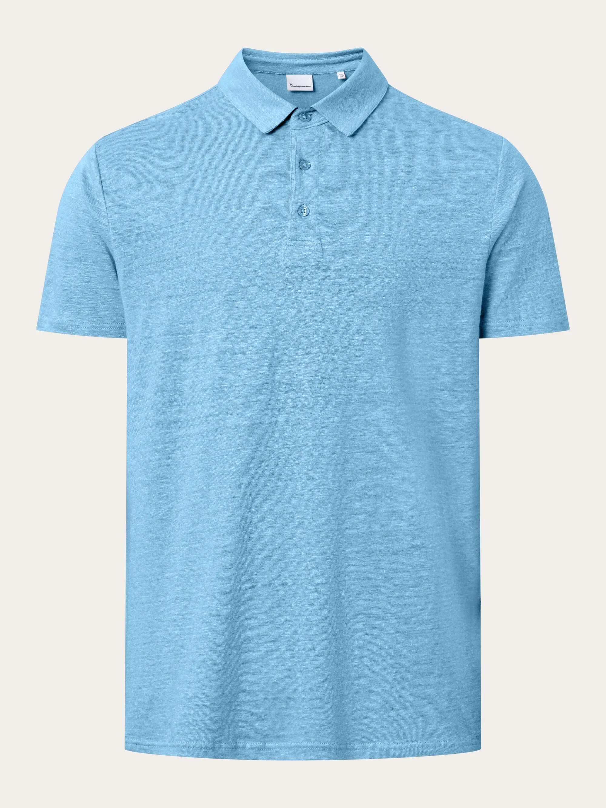 Linen polo - Airy Blue