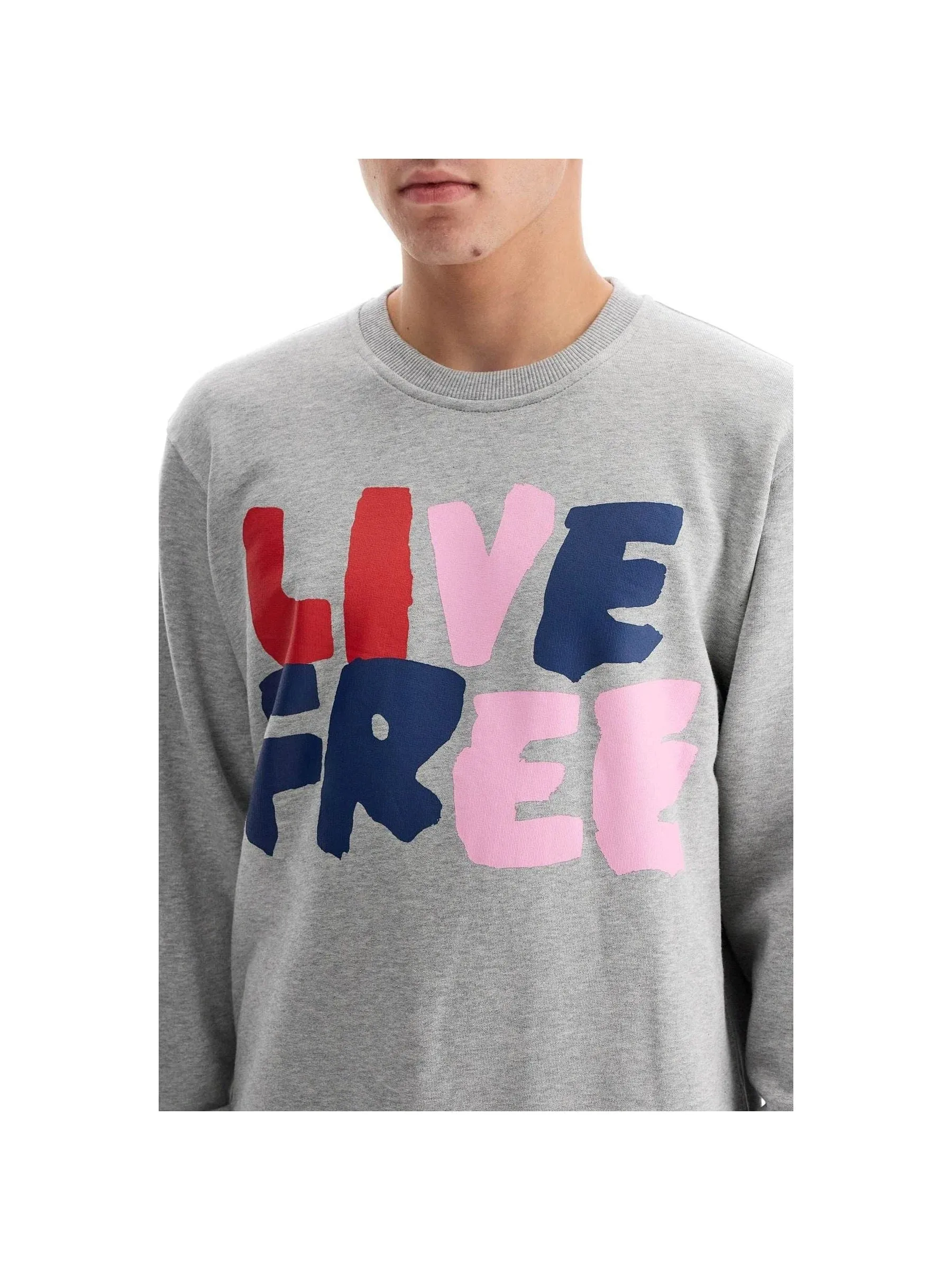 Live Free Graphic Organic Cotton Sweatshirt