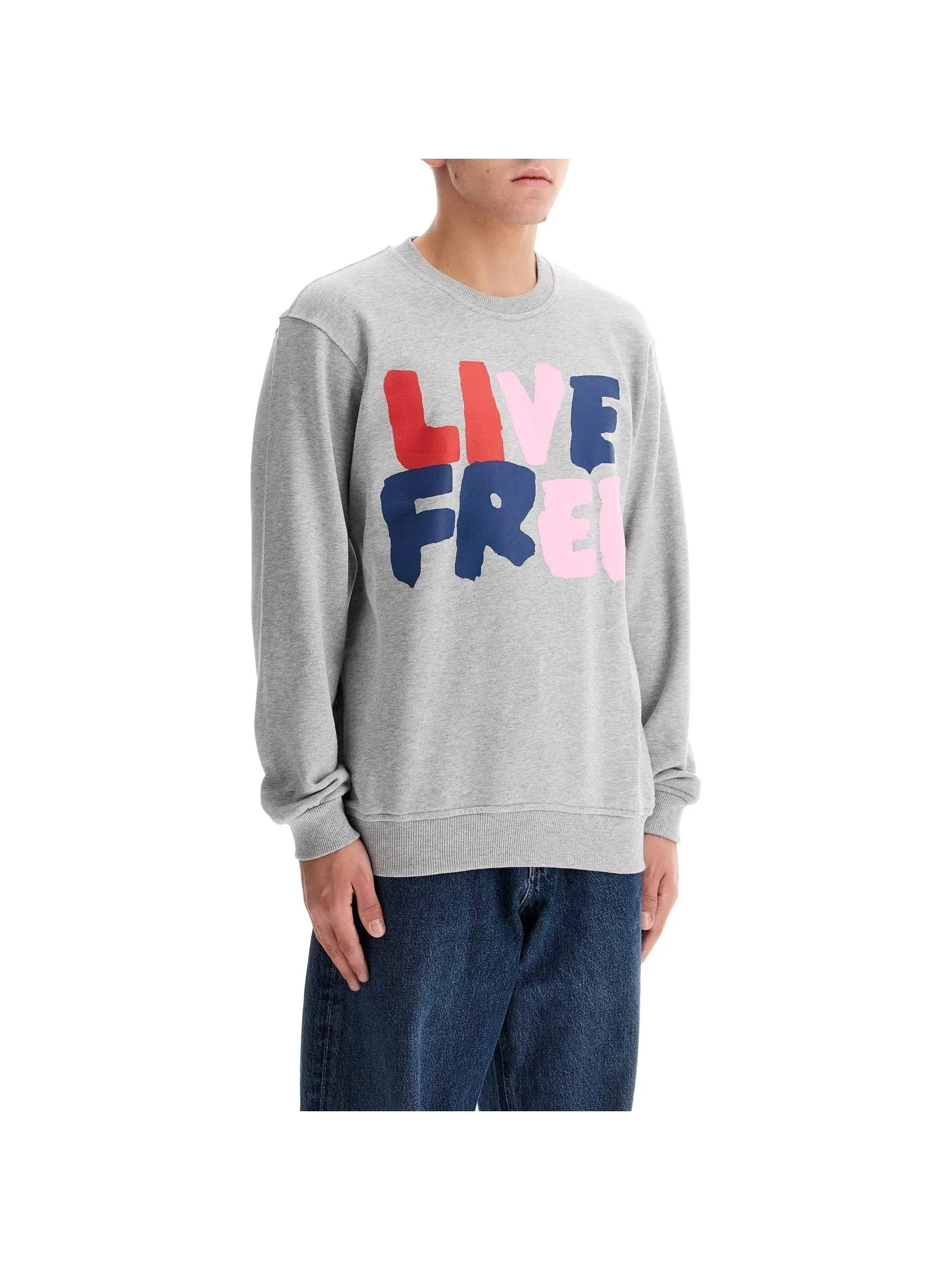 Live Free Graphic Organic Cotton Sweatshirt