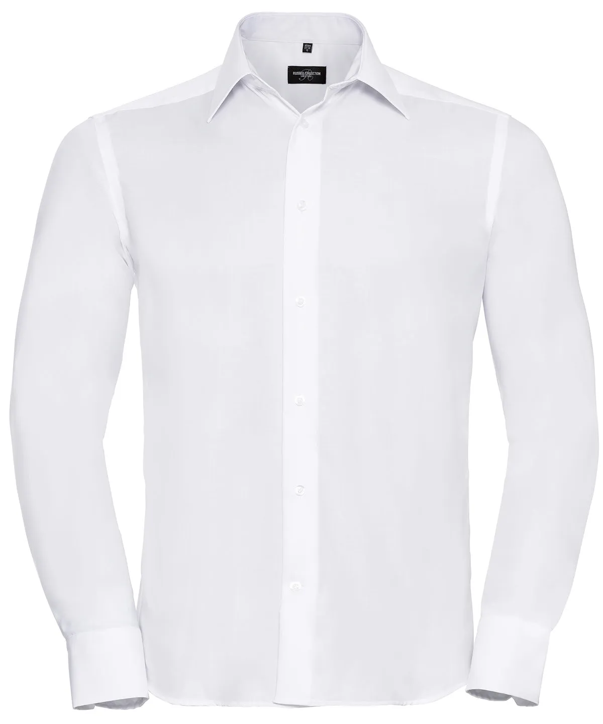 Long sleeve tailored ultimate non-iron shirt | White