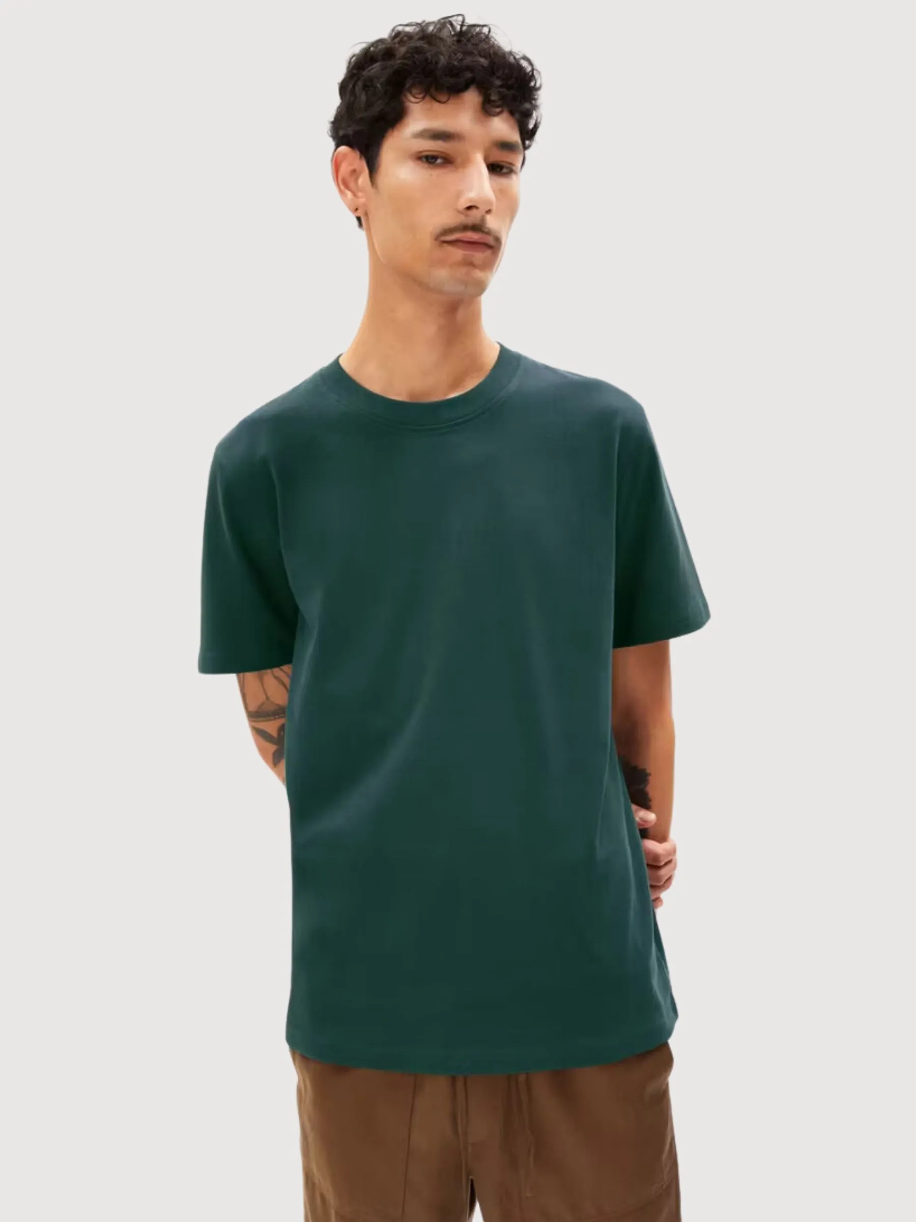 Maarkos T-shirt Man Dark Green Man | Armedangels