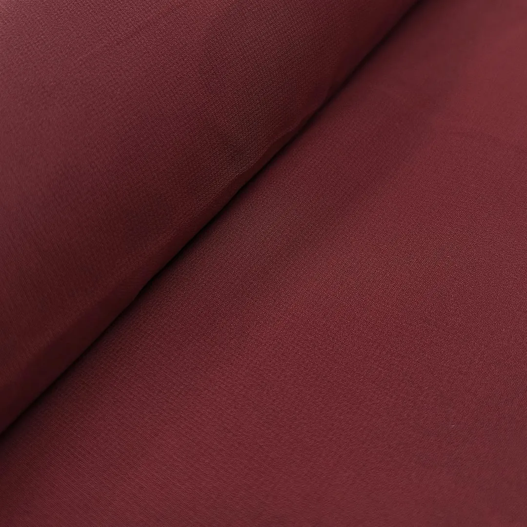 Maroon Plain Heavy Fox Georgette Fabric