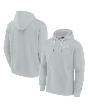 Men's and Women's Gray Tampa Bay Buccaneers Fanatics Signature Super Soft Fleece Pullover Hoodie ,  grey