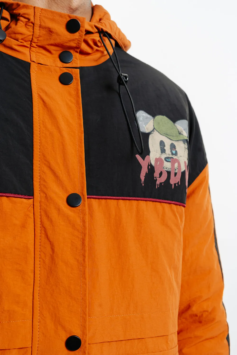 Men's Orange Puffer Jacket