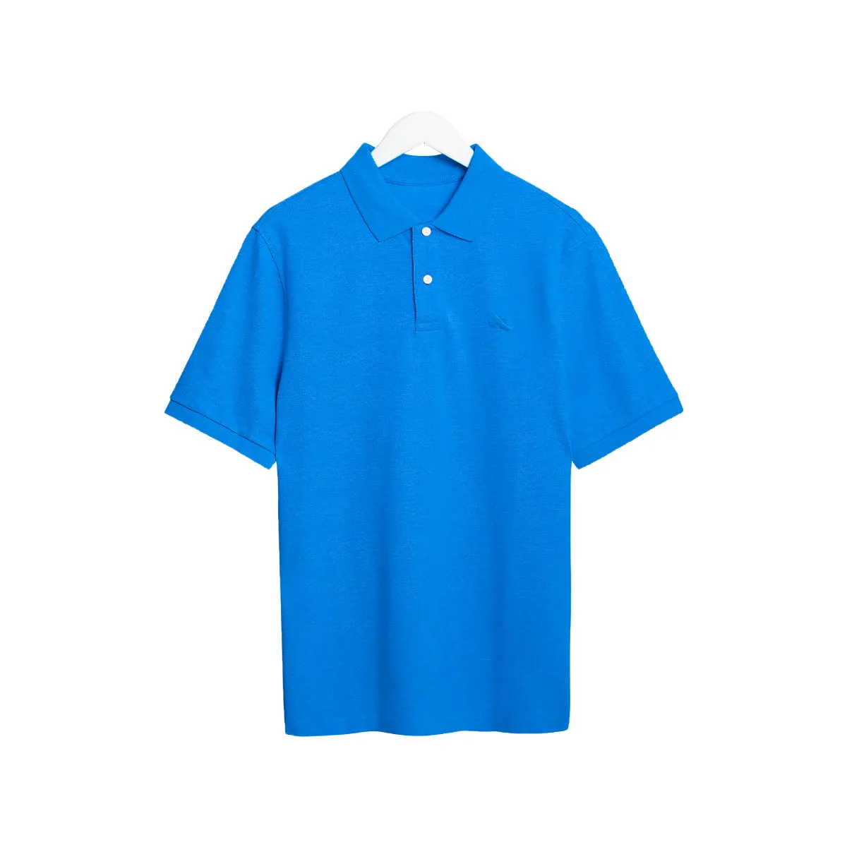 Mens Short Sleeve Regular & Relaxed Fit Pique Polo Cotton T-Shirt