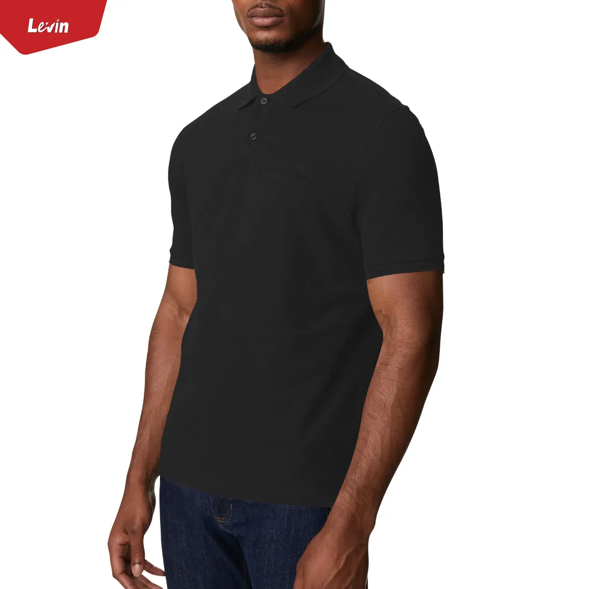 Mens Short Sleeve Regular & Relaxed Fit Pique Polo Cotton T-Shirt