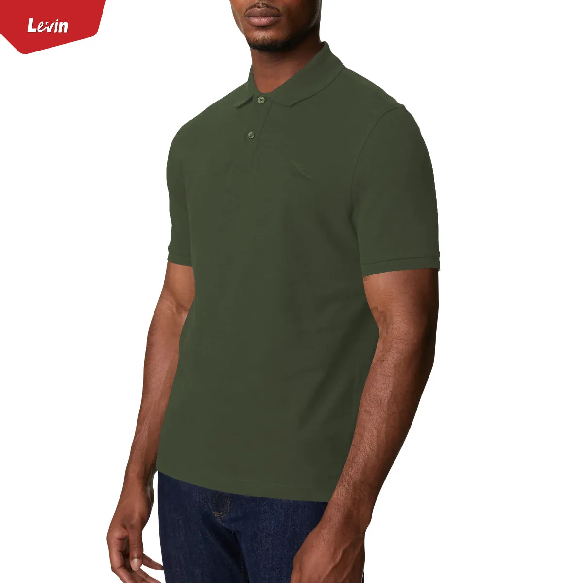 Mens Short Sleeve Regular & Relaxed Fit Pique Polo Cotton T-Shirt