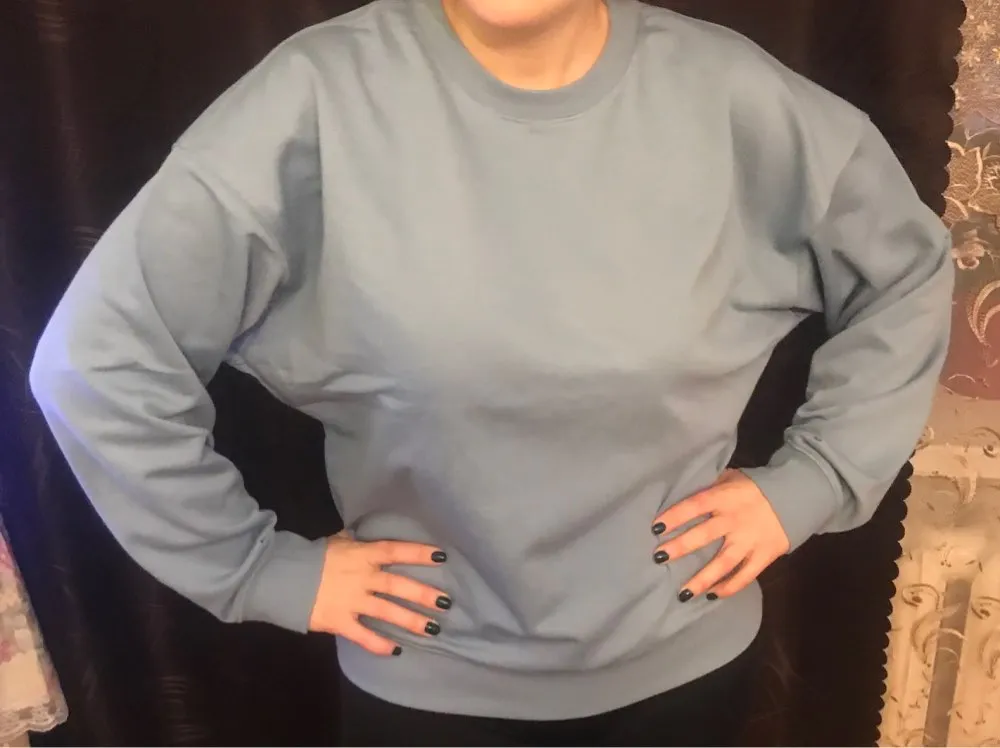 Metersbonwe Casual Solid Color Sweatshirts