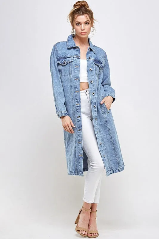 NON-STRETCH THIRD QUARTER DENIM JACKET