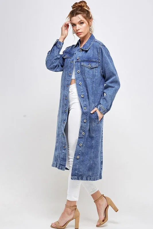 NON-STRETCH THIRD QUARTER DENIM JACKET