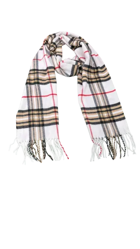 Plaid Off White Men's plaid New Style Wool Cashmere Scarf