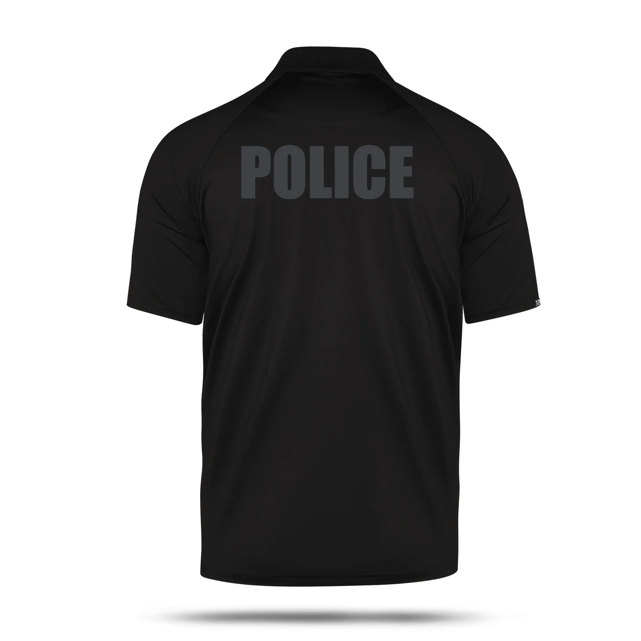 [POLICE] Men's Performance Polo [BLK/BLK]