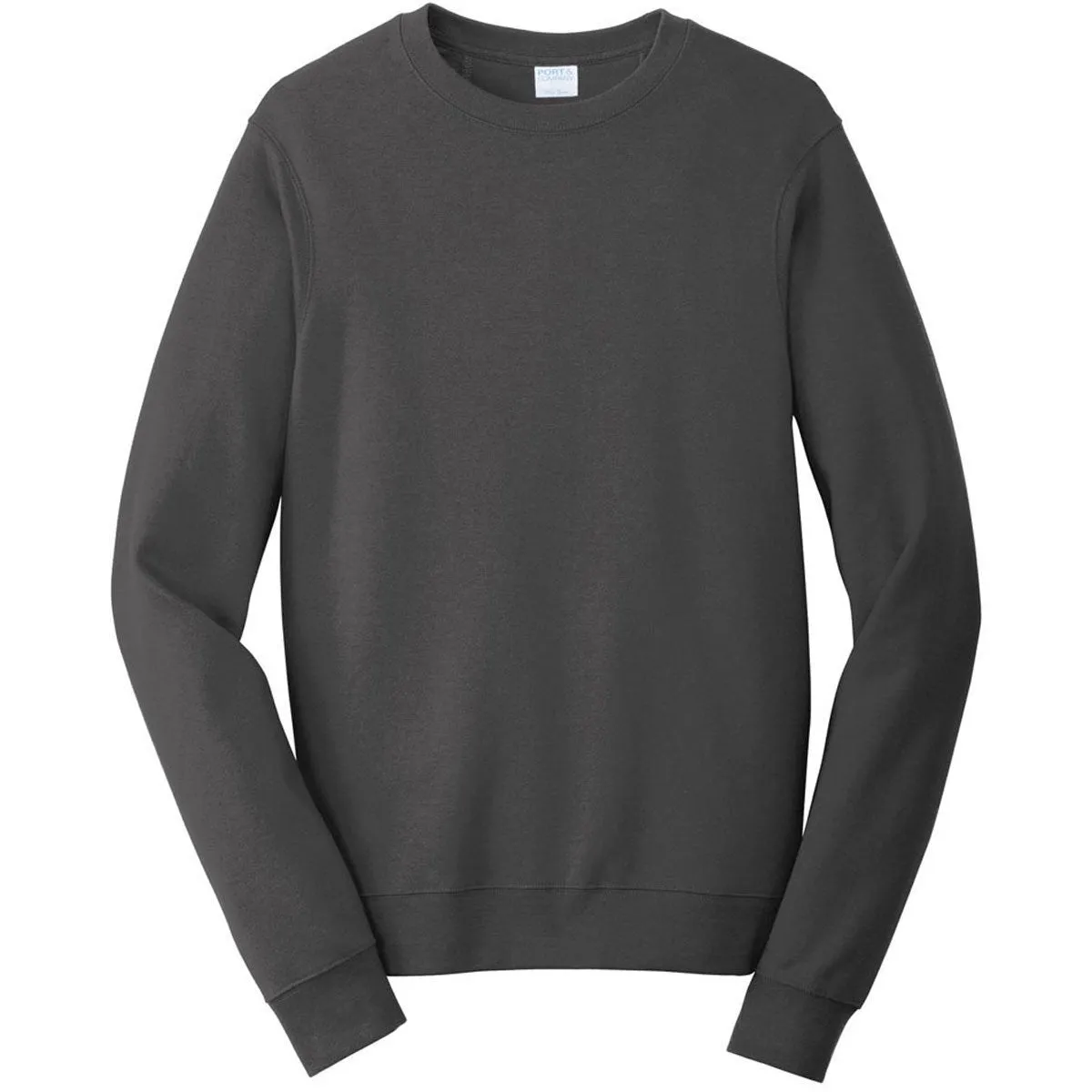 Port & Company Men's Charcoal Fan Favorite Fleece Crewneck Sweatshirt