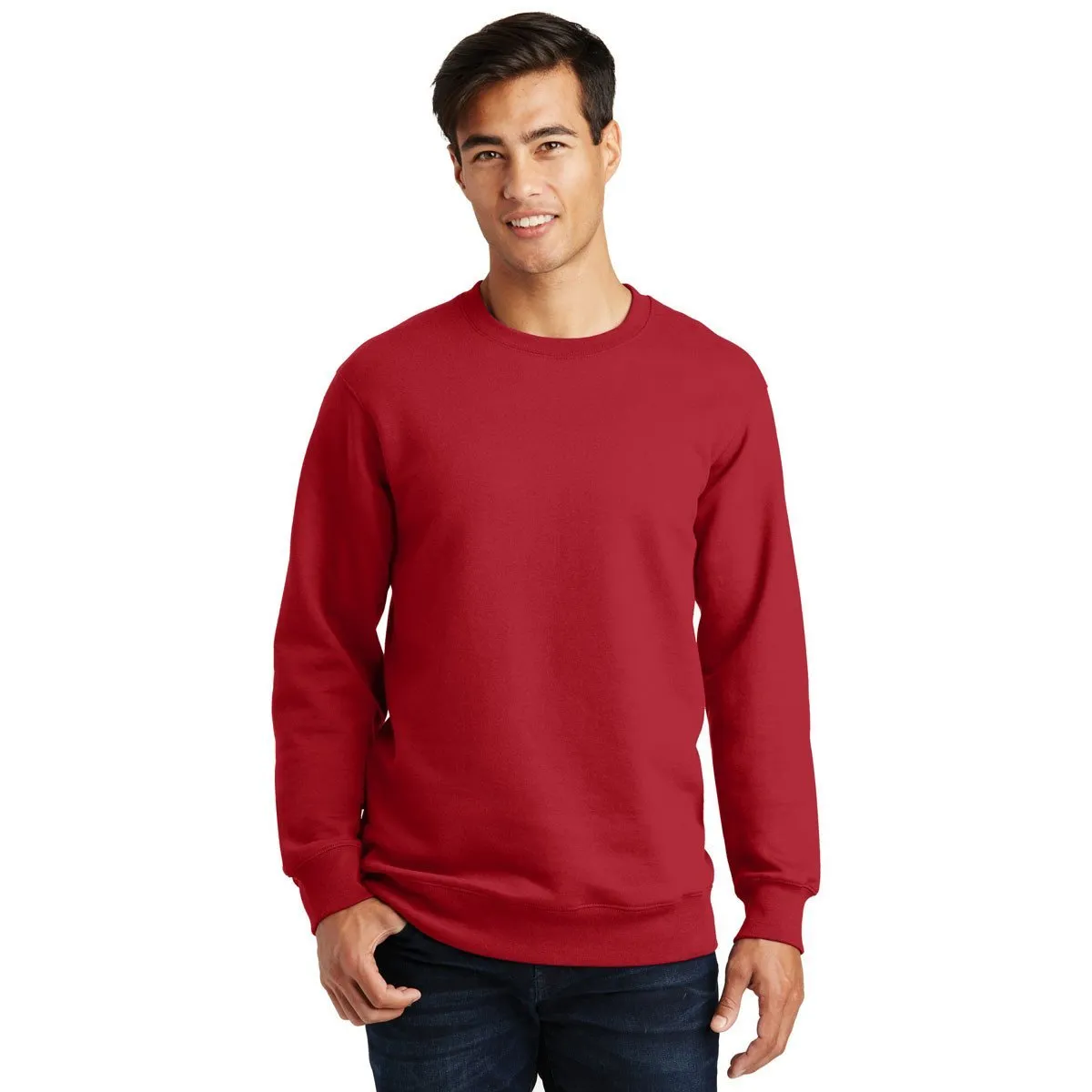 Port & Company Men's Team Cardinal Fan Favorite Fleece Crewneck Sweatshirt