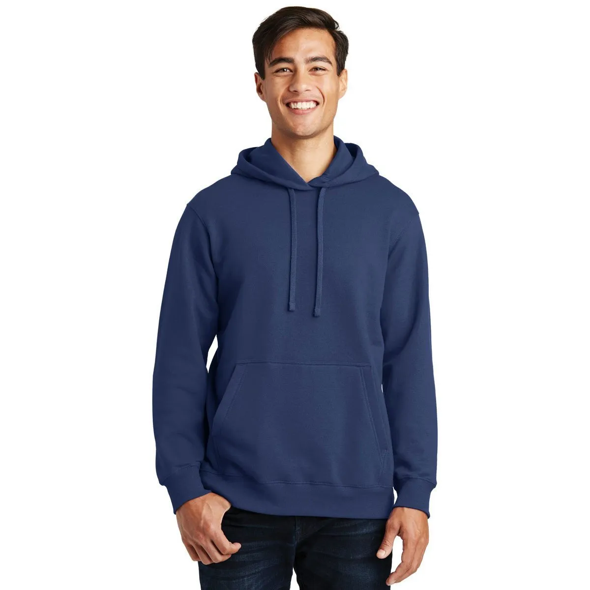 Port & Company Men's Team Navy Fan Favorite Fleece Pullover Hooded Sweatshirt