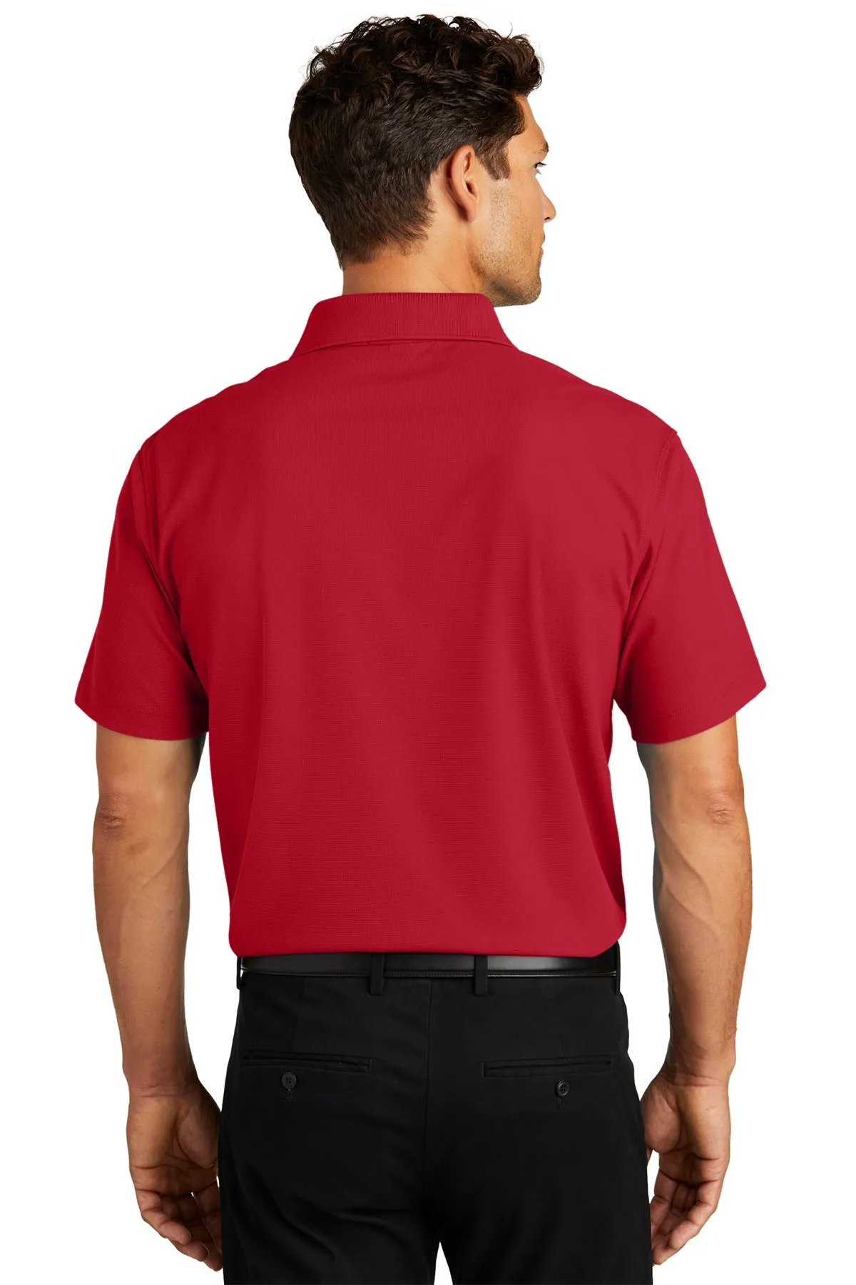 Port Authority Dry Zone Customized Grid Polos, Engine Red